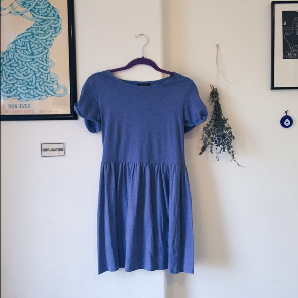 Baby blue cotton topshop dress
