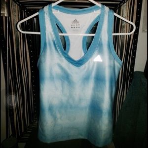 Adidas women's sports tank top baby blue