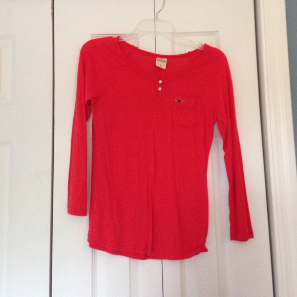 Burnt orange Hollister shirt