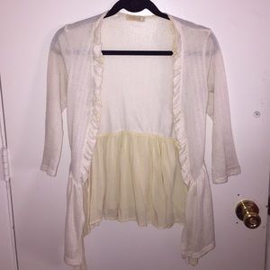 Cream light sweater