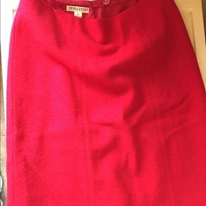 Pendleton Red Wool Skirt Size 10