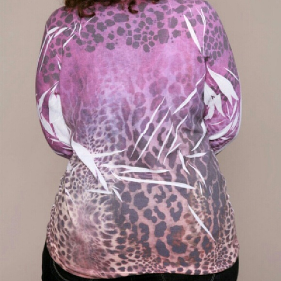 Torrid purple leopard thermal size 1 NWT - Picture 2 of 2