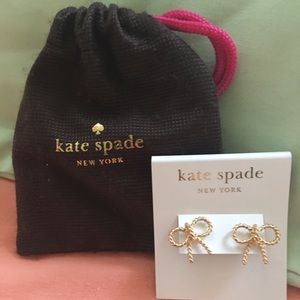 Kate Spade Gold Bow Earrings