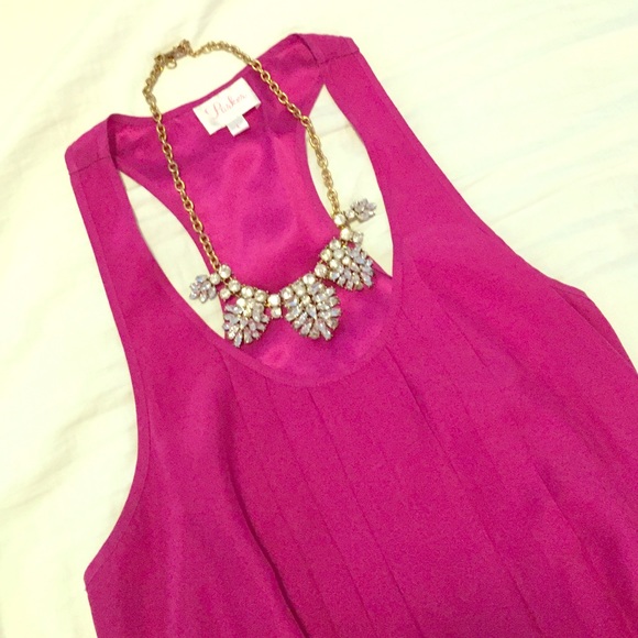 Parker magenta silk top!