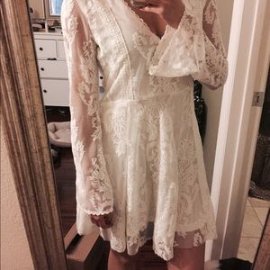 GORGEOUS free people dress lace details S/M