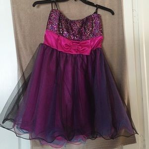 Colorful prom dress, worn one time.