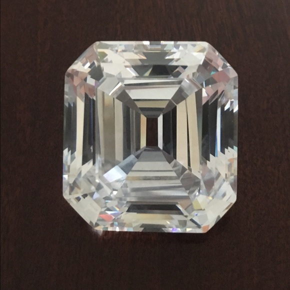 CZ replica 33mm x 30mm Asscher and one cz 20x15mm
