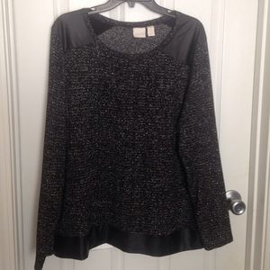 Chico's size 3  black /sparkle sweater