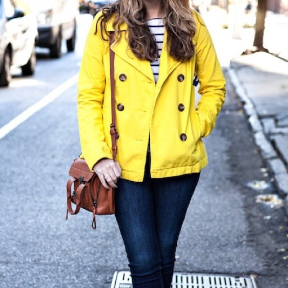 Old Navy Jackets & Blazers - SALE!! 🎉HP! Yellow Peacoat