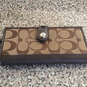 Brown coach wallet