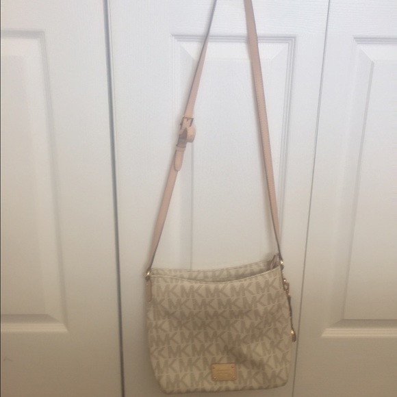 mk white crossbody