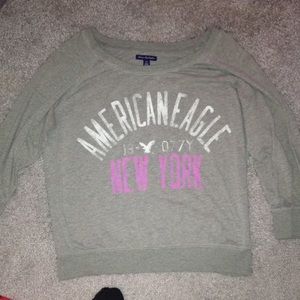 3/4 sleeve American eagle shirt