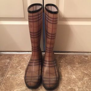 Burberry Tall rain boots