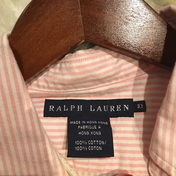 Ralph Lauren striped button up. Never worn. - Picture 2 of 3
