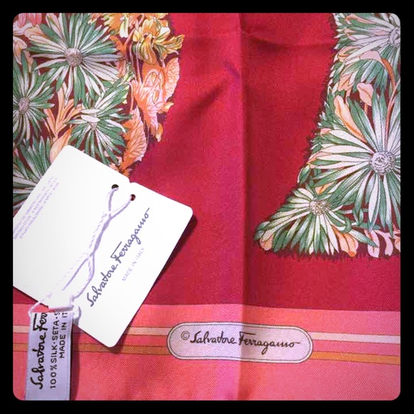 SOLD Salvatore ferragamo silk scarf