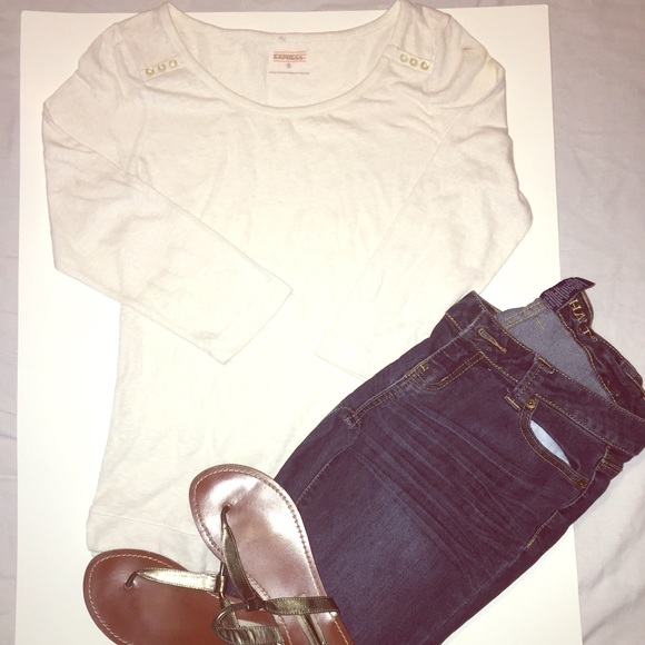 NWOT Express cream top/ Kenzie NWT top