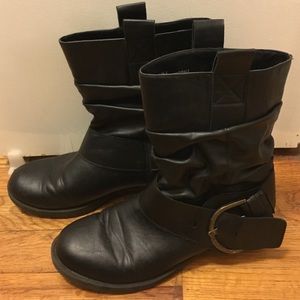 Black Moto Booties