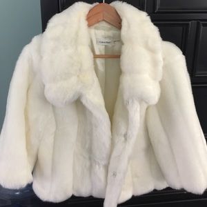 Faux fur coat