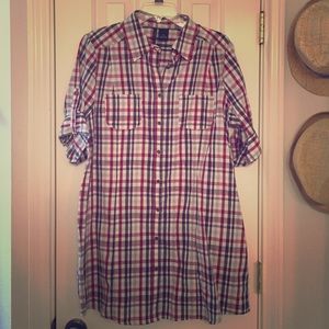 Plaid Shirt Dress