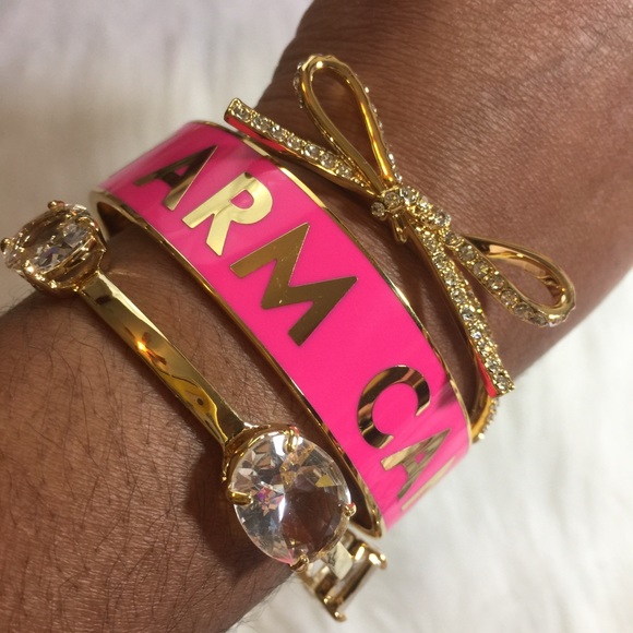 Kate Spade Gold Pave Bow Bracelet - Picture 1 of 4