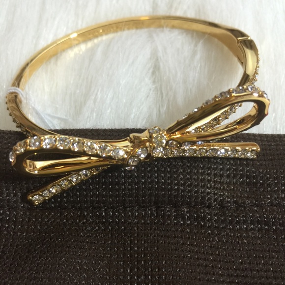 Kate Spade Gold Pave Bow Bracelet - Picture 2 of 4