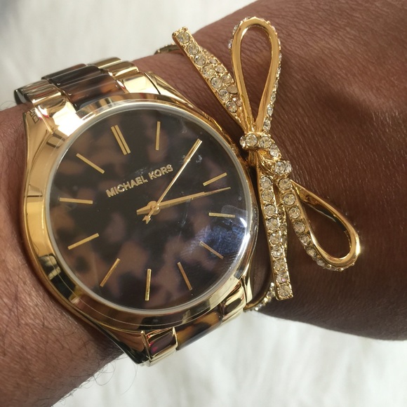 Kate Spade Gold Pave Bow Bracelet - Picture 3 of 4