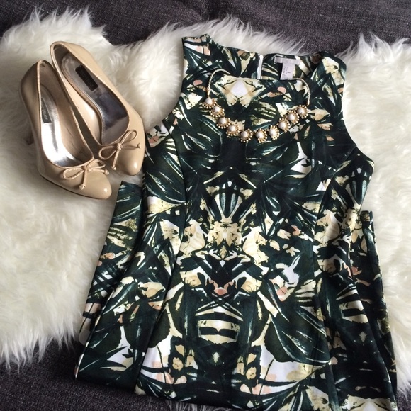 H&M Floral Scuba Dress