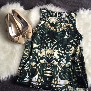 H&M Floral Scuba Dress