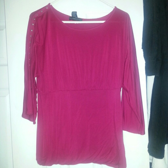 Burgundy tunic
