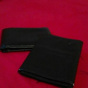 Two leather wallets
