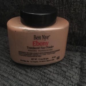 Ben Nye Translucent Face Powder in the shade Ebony