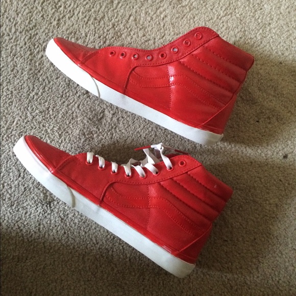 Sk8 hi Vans red custom - Picture 2 of 4