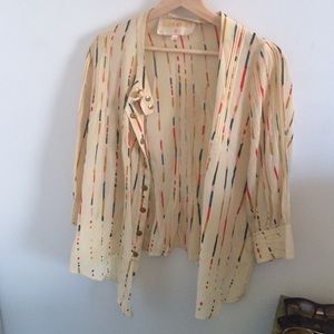 Lauren moffatt drop shot pin tuck blouse