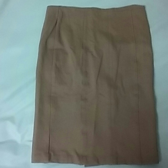 Dark Tan fitted Pencil skirt