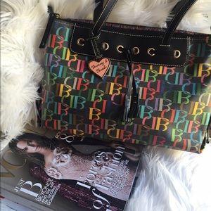 Dooney and Bourke Coated Canvas Tassel Bag