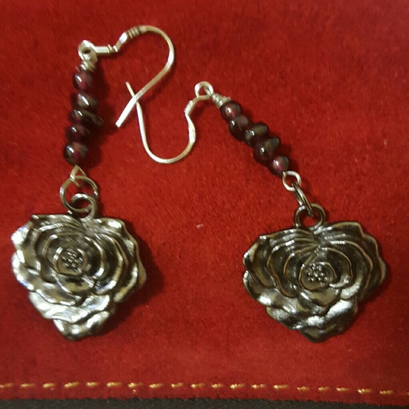 Garnets&Roses earrings