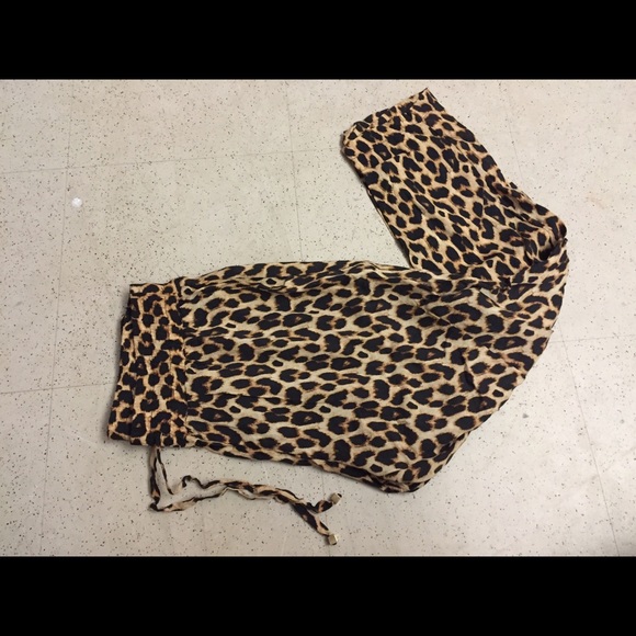Cheetah print harem/jogger pants