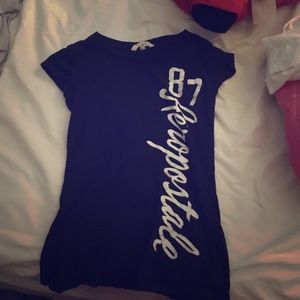 Medium Black logo fitted tee. Runs small