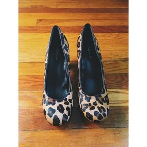 BCBGeneration leopard print (hair) pumps