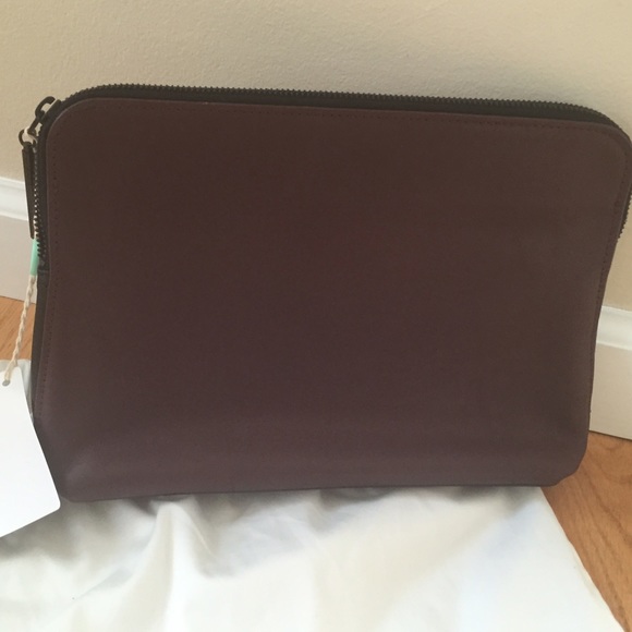 3.1 Philip Lim 31 Minute SIlver – Burgundy clutch