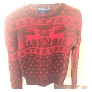 Vintage Christmas Reindeer Sweater