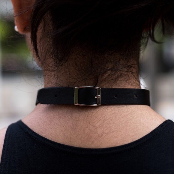 Faux Leather Choker