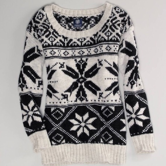 AE Boat Neck Fair Isle Tunic