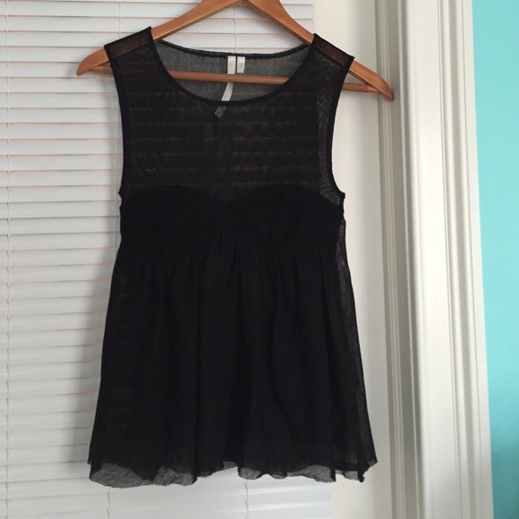 RACHEL Rachel Roy Tops - Black sheer shirt🌚