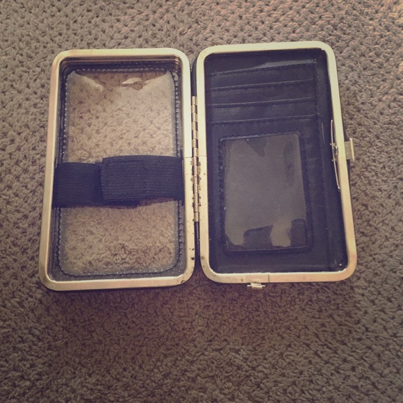 Sparkly black iPhone 5c Waller case