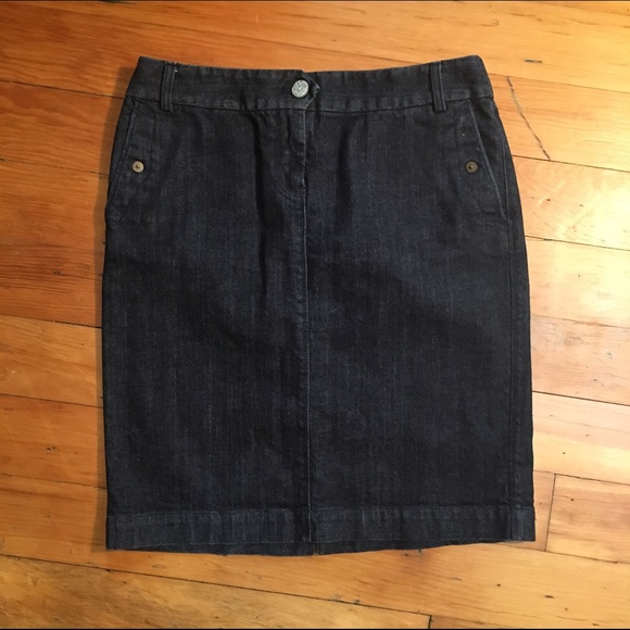 J. Crew denim pencil skirt