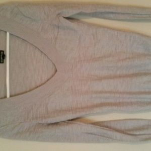 Gray and silver Express sweater