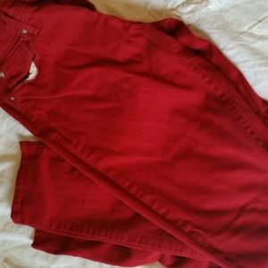 Red skinny jeans - Levis