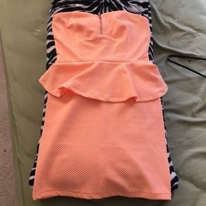 Pink Peplum Dress