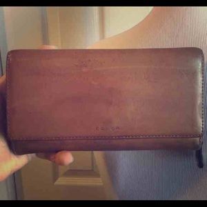Authentic Coach checkbook wallet